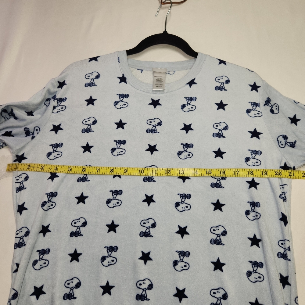 ⭐️Peanuts Snoopy Super Soft Blue Pajama Set Size Small - NWOT - Picture 7 of 9